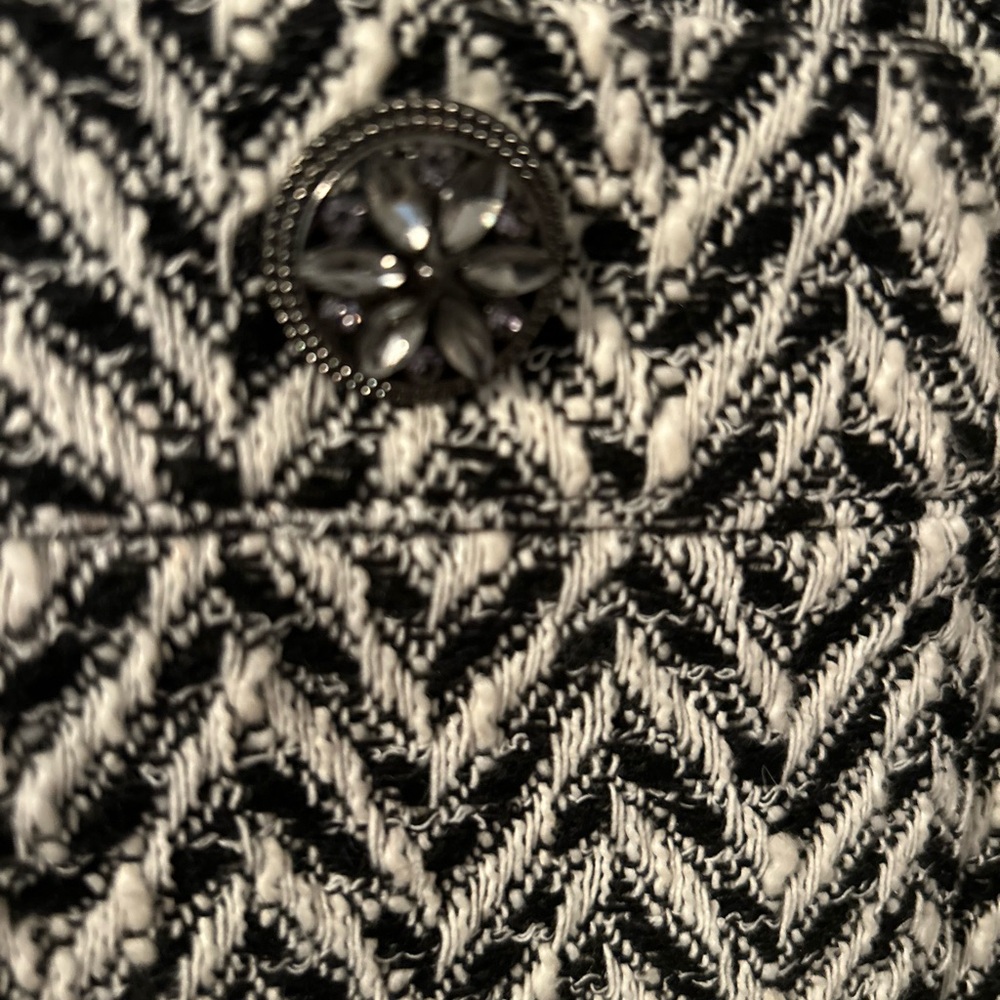 Zara Monochrome Herringbone Jacket - Picture 3 of 4